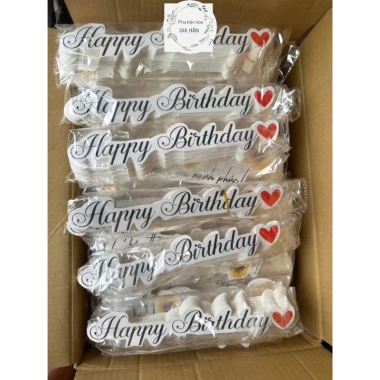 30 Banner Chúc Mừng Sinh Nhật, 14/2, 8/3, 20/10 - Giấy Kaft Dày Dặn, Cứng Cáp, Sang Trọng, Kẹp Thiệp - 45.000đ