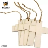 30 Cái Cắt Gỗ Chưa Hoàn Thành - Dấu Chữ Thập Trang Trí Tiệc, Chip Gỗ Treo, Giá Ưu Đãi 100,100 VND 2