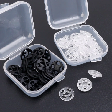30 Cái Nút Bấm Vô Hình Trong Suốt ABS - Dùng cho Túi Vali, Khóa Áo, Áo Sơ Mi DIY 2