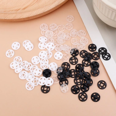 30 Cái Nút Bấm Vô Hình Trong Suốt ABS - Dùng cho Túi Vali, Khóa Áo, Áo Sơ Mi DIY 6