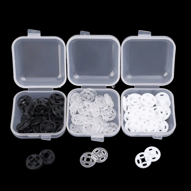 30 Cái Nút Bấm Vô Hình Trong Suốt ABS - Dùng cho Túi Vali, Khóa Áo, Áo Sơ Mi DIY 9