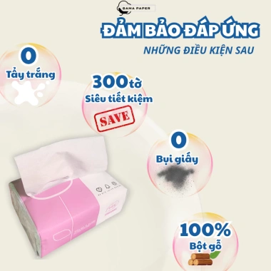 30 Gói Giấy Ăn Bông Sen Việt 300 Tờ 4 Lớp Dày Dặn – Siêu Dai, Mềm Mịn, Thấm Hút Tốt, 60.000