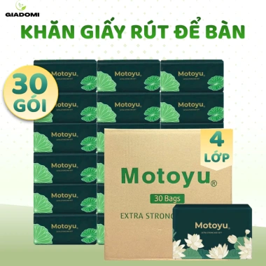 30 Gói Giấy Ăn Bông Sen Việt 300 Tờ 4 Lớp Dày Dặn – Siêu Dai, Mềm Mịn, Thấm Hút Tốt, 60.000