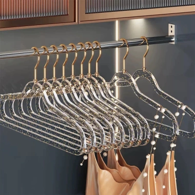 30 ins cô gái trong suốt bột vàng pha lê - móc treo bền, không trượt, còn 95.000₫ 2