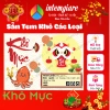30 tem Decan khô gà bò mực heo dán mùa Tết 7x5cm giá 18.000 VND Intemre.com 2