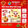 30 tem Decan khô gà bò mực heo dán mùa Tết 7x5cm giá 18.000 VND Intemre.com 4
