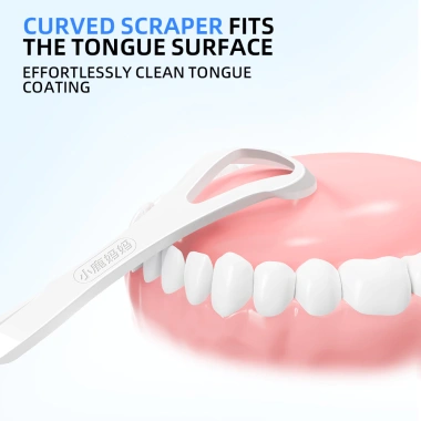 30 Túi Dụng Cụ Cạo Lưỡi Dùng Một Lần + Que Nha Khoa Nhựa, Giảm Hơi Thở Hôi, Miệng Trong Lành 4