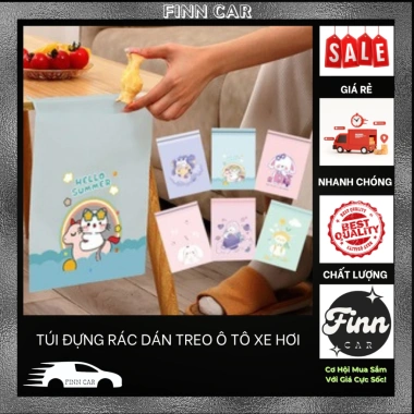 30 Túi Đựng Rác Dán Treo Ô Tô 25x30 & 20x30 cm - Siêu Dính, Siêu Dai, Chống Rò Rỉ - 30.500đ