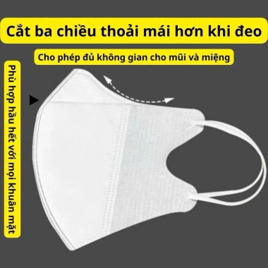 300 khẩu trang 5D Duy Ngọc chính hãng kháng khuẩn 1 lần, chống bụi UV - 125.000 VND