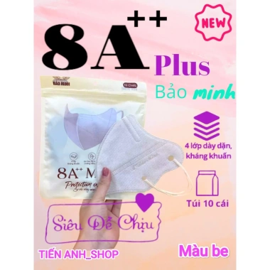 300 khẩu trang 8A Plus BM 4 lớp kháng khuẩn chống nắng UV - Tặng 10c, chỉ 71.000 4
