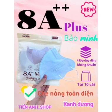 300 khẩu trang 8A Plus BM 4 lớp kháng khuẩn chống nắng UV - Tặng 10c, chỉ 71.000 7