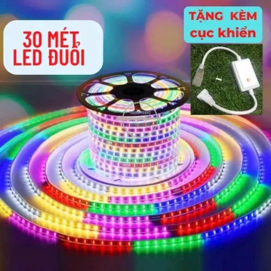 30m Dây Led Nháy Đuổi Chip 2.835, Nguồn Led Đuổi, Dây Chống Nước, Giá 44.000₫
