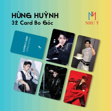 32 Bài Lomo Hùng Huỳnh Thẻ Bài Thần Tượng Sưu Tập Anh Trai Bo Góc - Giá chỉ 35.000đ