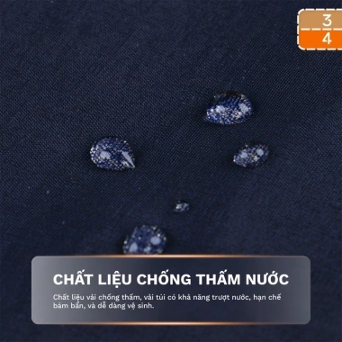 3PhầnTư Túi Tote Nam Nữ Mini Vải Cotton Pha Nylon Phối Màu - Giá ưu đãi 79.000₫