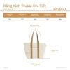 3PhầnTư Túi Tote Viền Nổi Vải Thế Hệ Mới - Giá chỉ 229.000₫, tiết kiệm 68.700₫ 2