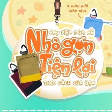 3PhầnTư Ví Mô-đun Đa Năng Nam Nữ Gấp Gọn Nhiều Ngăn Vải Taslan Trượt Nước - 199k