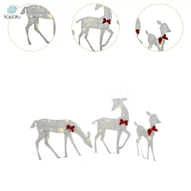 3x Bộ Tuần Lộc Giáng Sinh Ngoại Trời Hươu, Trang Trí Sân Vườn Tiệc, Giá 700.700₫ 4