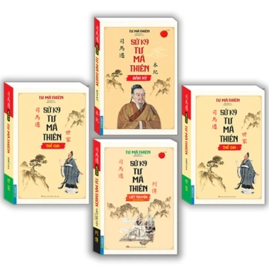 4 cuốn Sử Ký Tư Mã Thiên - Thế Gia, Bản Kỷ, Liệt Truyện Hạ & Thượng - 532.000đ