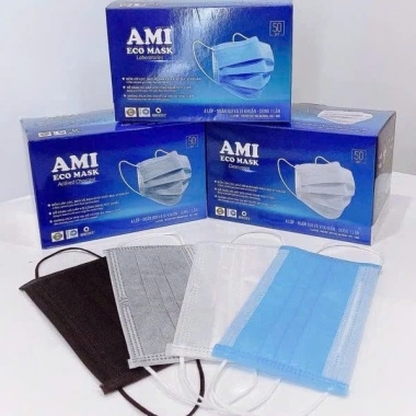 4 Hộp 200 Chiếc Khẩu Trang Y Tế 4 Lớp ECO AMI MASK Kháng Khuẩn, Chống Bụi Mịn 60.000₫