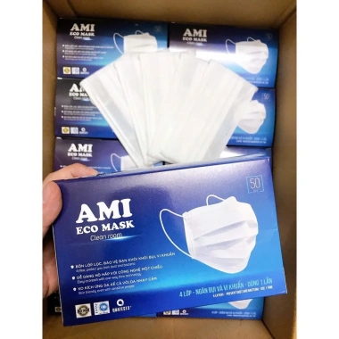 4 Hộp 200 Chiếc Khẩu Trang Y Tế 4 Lớp ECO AMI MASK Kháng Khuẩn, Chống Bụi Mịn 60.000₫ 8