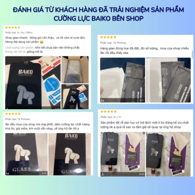 4 Kính Cường Lực Baiko 9H Trong Suốt cho iPhone X‑16 + Ốp Chống Sốc và Mèo Thần Tài 29.100₫ 8