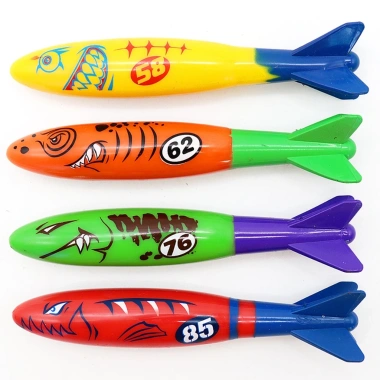 4 Mini Ngư Lôi Dưới Nước - Trò Chơi Bể Bơi Ném Lặn, Đồ Chơi Tên Lửa, Giá 87.097 VND 10
