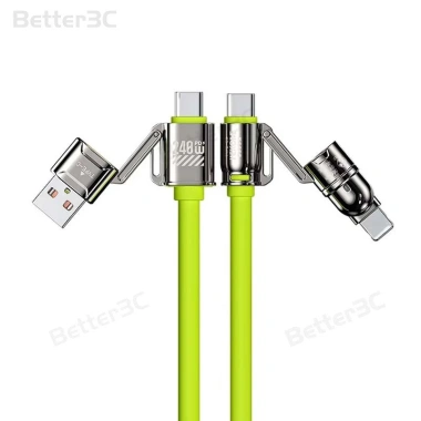 4 trong 1 240W Cáp sạc siêu nhanh USB sang Type C silicon lỏng chống treo, hỗ trợ iOS15/16 và truyền dữ liệu, giá 65.999 VND 9 4 trong 1 240W Cáp sạc siêu nhanh USB sang Type C silicon lỏng chống treo, hỗ trợ iOS15/16 và truyền dữ liệu, giá 65.999 VND 9