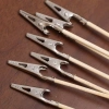 40 Kẹp Cá Sấu Kim Loại Kép Tay Cầm Gỗ - Công Cụ Vẽ Mô Hình An Toàn, Chống ẩm, Giá đỡ DIY 6