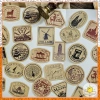 46 Sticker tem kraft vintage Bullet Journal STI26 Vpp Tuệ Minh - giảm còn 21.850₫ 4