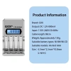 4Khe GOX LCD Hiển Thị Pin Thông Minh - Nạp Energizer AA 2.300mAh/AAA 800mAh - Giá 176.880₫ 4