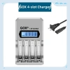 4Khe GOX LCD Hiển Thị Pin Thông Minh - Nạp Energizer AA 2.300mAh/AAA 800mAh - Giá 176.880₫ 14