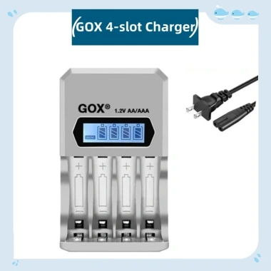 4Khe GOX LCD Hiển Thị Pin Thông Minh - Nạp Energizer AA 2.300mAh/AAA 800mAh - Giá 176.880₫ 14 4Khe GOX LCD Hiển Thị Pin Thông Minh - Nạp Energizer AA 2.300mAh/AAA 800mAh - Giá 176.880₫ 14