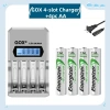 4Khe GOX LCD Hiển Thị Pin Thông Minh - Nạp Energizer AA 2.300mAh/AAA 800mAh - Giá 176.880₫ 15