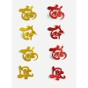 5 bộ chữ xốp kim tuyến 4,5cm keo mặt sau - Dưa dừa bưởi trưng Tết giá 20.000 10