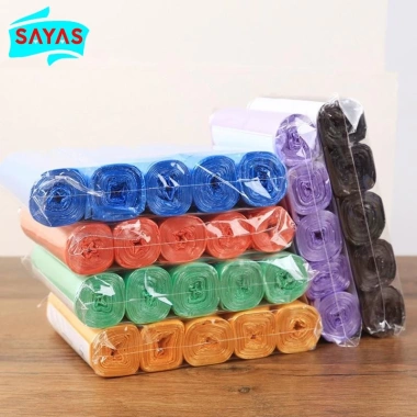 5 Cuộn 1 Gói 100 Chiếc Túi Rác Nhựa Dùng Một Lần Nhà Bếp và Vệ Sinh Giá 13.000đ