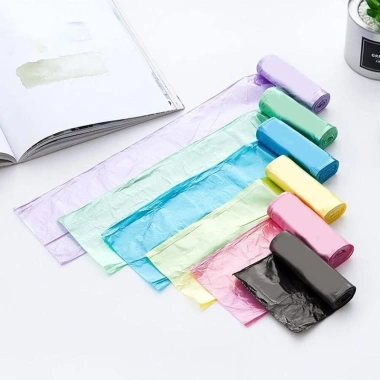 5 Cuộn 1 Gói 100 Chiếc Túi Rác Nhựa Dùng Một Lần Nhà Bếp và Vệ Sinh Giá 13.000đ