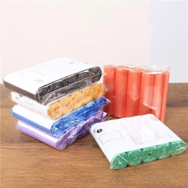 5 Cuộn 1 Gói 100 Chiếc Túi Rác Nhựa Dùng Một Lần Nhà Bếp và Vệ Sinh Giá 13.000đ