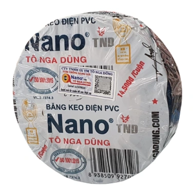 5 Cuộn Băng Keo Nano Điện Tô Nga Dũng Đen Chính Hãng - Siêu Dính, Cách Điện An Toàn, Giá 14,014₫