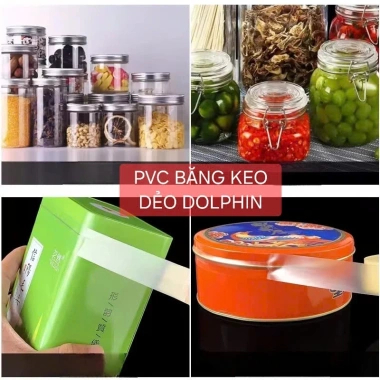 5 cuộn Băng Keo Niêm Phong Kín Miệng Hộp, Sắt, Thiếc - Không Dấu Vết, Đựng Thực Phẩm 6