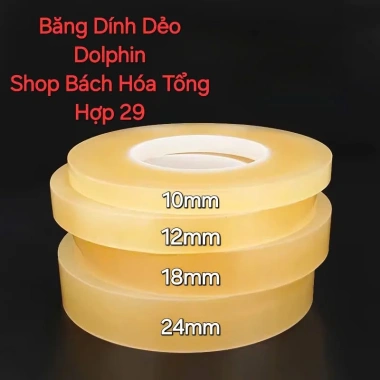 5 cuộn Băng Keo Niêm Phong Kín Miệng Hộp, Sắt, Thiếc - Không Dấu Vết, Đựng Thực Phẩm 9