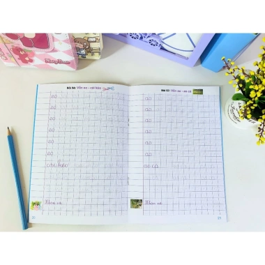 5 cuốn Sách Bé tập viết, học vần, học toán, tô màu - Trẻ mẫu giáo - 83.300₫ 9