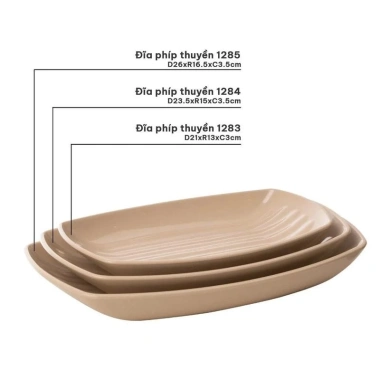 5 Đĩa Nhựa Phíp Thuyền - Đựng Hoa Quả, Bánh Kẹo, Đồ Ăn Tiện Lợi, 56.000₫