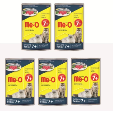 5 gói Thức ăn ướt Me-O cho mèo già thu/ngừ - Tặng nón BH HĐ299k - 76.500đ 3 5 gói Thức ăn ướt Me-O cho mèo già thu/ngừ - Tặng nón BH HĐ299k - 76.500đ 3
