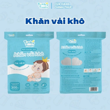 5 gói Tushie Treats khăn vải khô đa năng 300g an toàn, dịu nhẹ cho mẹ và bé, vải không dệt, giá ưu đãi 180.000 VND 6 5 gói Tushie Treats khăn vải khô đa năng 300g an toàn, dịu nhẹ cho mẹ và bé, vải không dệt, giá ưu đãi 180.000 VND 6