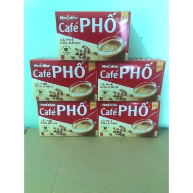 5 Hộp 50 Gói Cafe Sữa Nóng Cafe Phố 16g - Giá Ưu Đãi 180.999 VNĐ 5