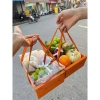 5 Hộp Nắp Mica Quai Xách Đựng Giỏ Hoa Quả, Đựng Trái Cây 2-3kg - Giá 125k 5