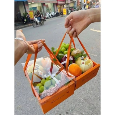 5 Hộp Nắp Mica Quai Xách Đựng Giỏ Hoa Quả, Đựng Trái Cây 2-3kg - Giá 125k 5 5 Hộp Nắp Mica Quai Xách Đựng Giỏ Hoa Quả, Đựng Trái Cây 2-3kg - Giá 125k 5
