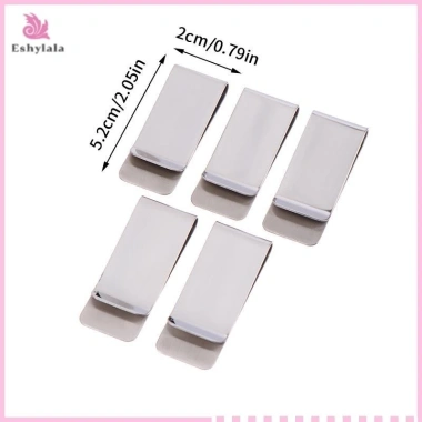 5 Kẹp Tiền Kim Loại Mỏng Đa Năng – Dùng cho Điện Thoại, Thẻ Kinh Doanh, Ví Nam