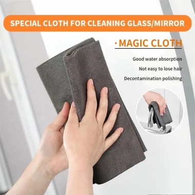 5 Khăn Lau Microfiber Dày Siêu Thấm - Dùng cho Windows, Bếp, Thủy Tinh, Rửa Xe - Dụng Cụ Vệ Sinh Gia Đình