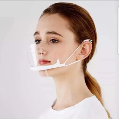 5 khẩu trang nhựa trong suốt, chắn giọt bắn, bảo vệ khi giao tiếp, thẩm mỹ, spa, bếp – 23.000 VND